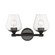 Willow Two Light Vanity Sconce in Black Chrome (107|17472-46)