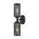 Industro Two Light Wall Sconce in Black w/ Brushed Nickels (107|14122-04)