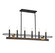 Icarus Six Light Linear Chandelier in Burnished Brass W/ Walnut (159|V6-L1-2933-6-170)