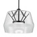 Deco LED Pendant in Clear/Brushed Gold (347|PD61418-CL/BG)