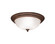 Three Light Flush Mount in Tannery Bronze (12|8655TZ)