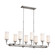 Vetivene Eight Light Linear Chandelier in Classic Pewter (12|52453CLP)