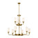 Vetivene Nine Light Chandelier in Natural Brass (12|52452NBR)