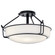 Alkire Three Light Semi Flush Mount in Black (12|44085BK)