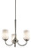 Aubrey Three Light Chandelier in Brushed Nickel (12|43664NI)