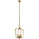 Abbotswell Four Light Pendant in Natural Brass (12|43498NBR)