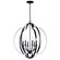 Voleta Six Light Foyer Chandelier in Black (12|42139BK)