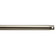 Accessory Fan Down Rod 36 Inch in Brushed Stainless Steel (12|360003BSS)