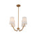 Sophia Four Light Chandelier in New Brass (33|514371NB)