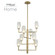 October LED Foyer Chandelier in Winter Brass (33|511550WB)