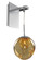 Meteor One Light Wall Bracket in Chrome (33|309520CH/AMBER)