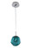 Meteor One Light Mini Pendant in Chrome (33|309510CH/AQUA)