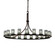 Wire Glass LED Chandelier in Matte Black (102|WGL-8716-10-GRCB-MBLK-LED21-14700)