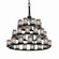 Wire Glass LED Chandelier in Dark Bronze (102|WGL-8712-10-GRCB-DBRZ-LED36-25200)