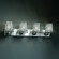 Wire Glass LED Bath Bar in Brushed Nickel (102|WGL-8174-15-GRCB-NCKL-LED4-2800)