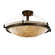 Porcelina Six Light Semi-Flush Mount in Brushed Nickel (102|PNA-9682-35-BMBO-NCKL)