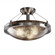 Fusion Three Light Semi-Flush Mount in Dark Bronze (102|FSN-9681-35-MROR-DBRZ)