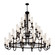 Fusion 48 Light Chandelier in Dark Bronze (102|FSN-4346-CLFR-DBRZ)