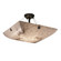 LumenAria Three Light Semi-Flush Mount in Dark Bronze (102|FAL-9651-25-DBRZ-F6)