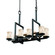 LumenAria 11 Light Chandelier in Matte Black (102|FAL-8718-10-MBLK)