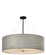 Textile LED Pendant in Dark Bronze (102|FAB-9594-CREM-DBRZ-LED8-5600)