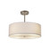 Textile Three Light Pendant in Brushed Nickel (102|FAB-9591-WHTE-NCKL)