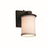 Textile One Light Wall Sconce in Dark Bronze (102|FAB-8771-10-WHTE-DBRZ)