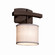 Textile One Light Wall Sconce in Brushed Nickel (102|FAB-8597-30-WHTE-NCKL)