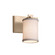 Textile One Light Wall Sconce in Brushed Brass (102|FAB-8441-10-WHTE-BRSS)