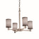 Textile LED Chandelier in Dark Bronze (102|FAB-8420-10-GRAY-DBRZ-LED4-2800)