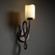 CandleAria One Light Wall Sconce in Dark Bronze (102|CNDL-8911-14-CREM-DBRZ)