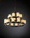 CandleAria 21 Light Chandelier in Matte Black (102|CNDL-8767-14-CREM-MBLK)