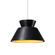 Radiance One Light Pendant in Carbon Matte Black with Champagne Gold (102|CER-6420-CBGD-CROM-WTCD)