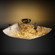 Alabaster Rocks Three Light Semi-Flush Mount in Dark Bronze (102|ALR-9631-25-DBRZ)