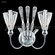Jewelry Two Light Wall Sconce in Silver (64|96042S22)