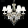 Dynasty Cast Brass Six Light Chandelier in Pewter (64|94346PW11-55)