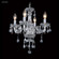 Mini Crystal Chandelier Four Light Chandelier in Silver (64|40824S2SM)