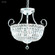 Mini Crystal Chandelier Three Light Mini Pendant Basket in Silver (64|40775S22)