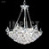 Contemporary Six Light Chandelier in Silver (64|40734S11)