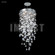 Crystal Rain Six Light Chandelier in Silver (64|40411S00)