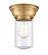 Franklin Restoration One Light Flush Mount in Brushed Brass (405|623-1F-BB-G314)