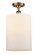 Ballston One Light Semi-Flush Mount in Brushed Brass (405|516-1C-BB-G111-L)