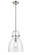 Newton LED Mini Pendant in Brushed Satin Nickel (405|412-1S-SN-10CL)