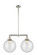 Franklin Restoration LED Island Pendant in Polished Nickel (405|209-PN-G204-12-LED)