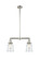 Franklin Restoration Two Light Island Pendant in Polished Nickel (405|209-PN-G182)