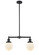 Franklin Restoration LED Island Pendant in Oil Rubbed Bronze (405|209-OB-G201-6-LED)