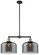 Franklin Restoration Two Light Island Pendant in Black Antique Brass (405|209-BAB-G73-L)