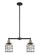 Franklin Restoration Two Light Island Pendant in Black Antique Brass (405|209-BAB-G54-CE)