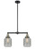 Franklin Restoration Two Light Island Pendant in Black Antique Brass (405|209-BAB-G262)