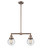 Franklin Restoration LED Island Pendant in Antique Copper (405|209-AC-G204-6-LED)